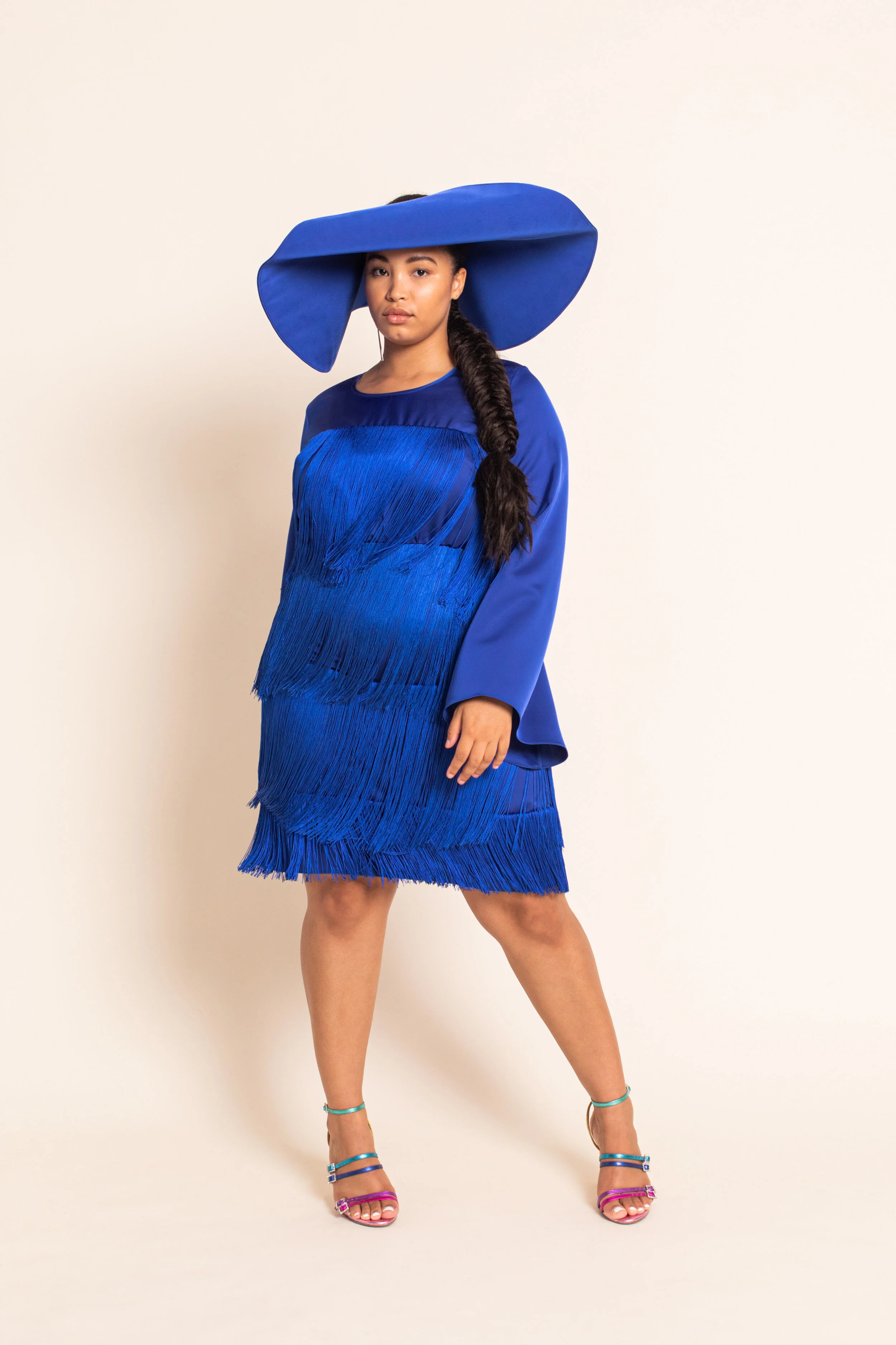 crayme American Sleeve Fringe Dress Fringe - Aomeiapparel